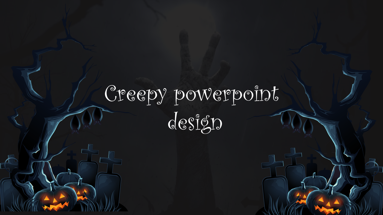 Best Creepy PowerPoint Design Slide Template